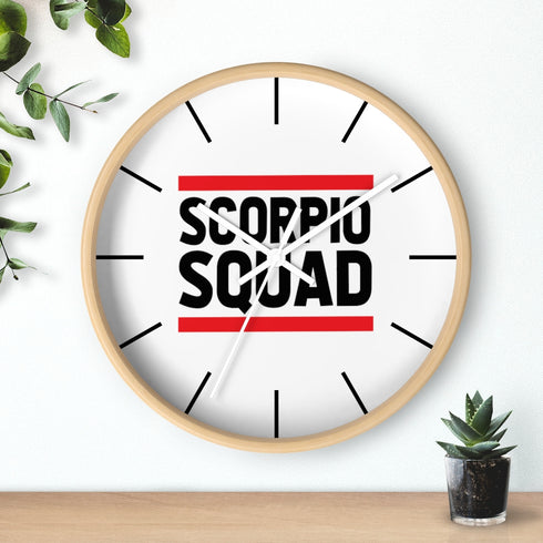 Scorpio Squad Wall clock